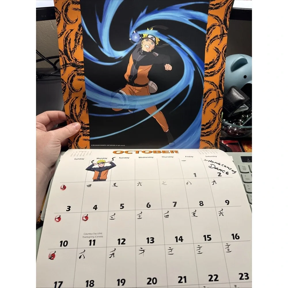2010 Naruto Shippuden Calendar  Used